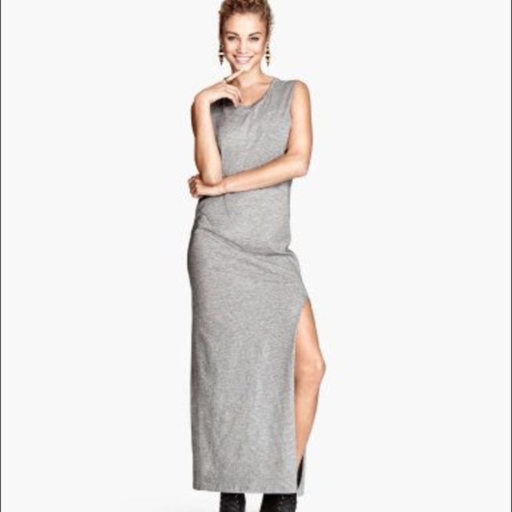 H&M grey muscle T dress